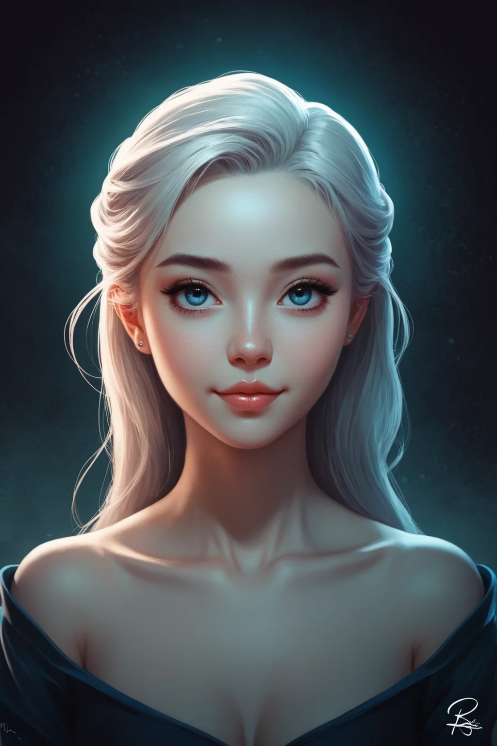 by Charlie Bowater and [Miho Hirano|Tom Whalen] in the style of [Harriet Zeitlin:Ralph Bakshi:0.25]