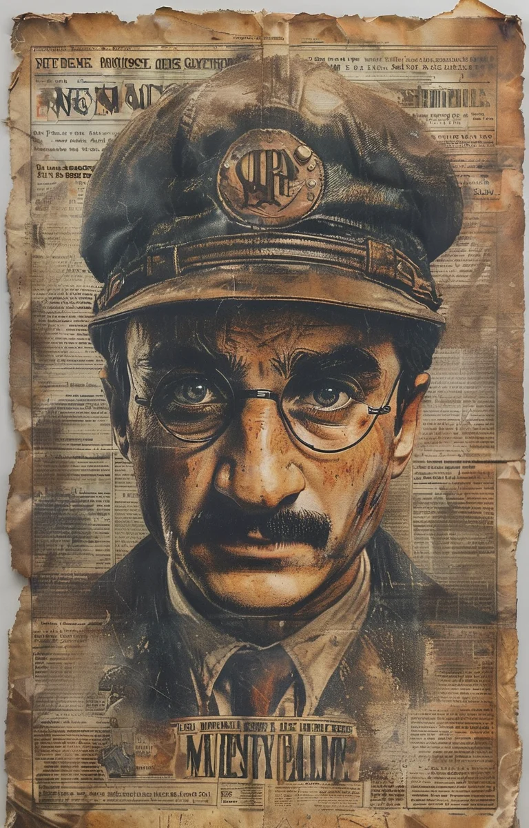 masterpiece,best quality,illustration,american newspaper front page,<lora:aninewspaper-sdxl:0.8>,super Mario,