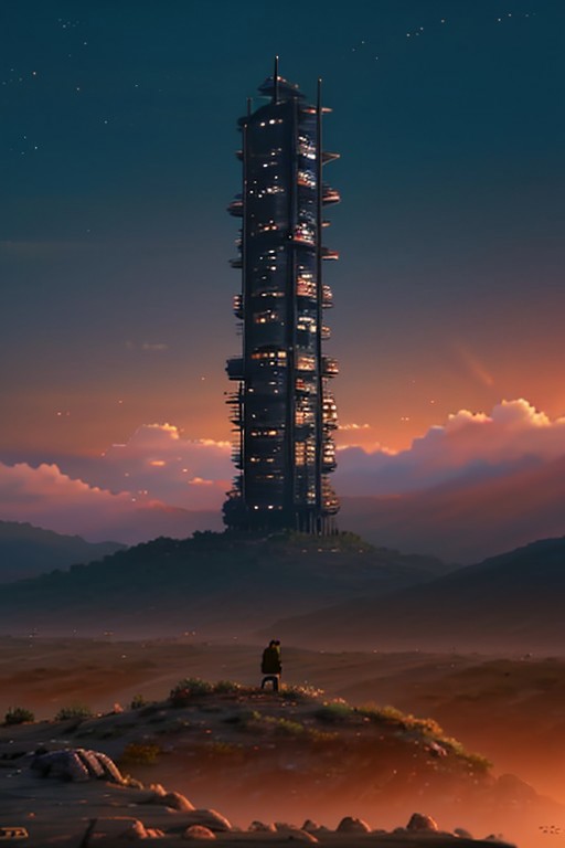 one picture, dawn, big olorful scifi future city, with a lot of nature. score_9, score_8_up, score_7_up, score_6_up, score_5_up, score_4_up, UHD, 8K, masterpiece, detailed, ultra_high_resolution, lots of detail, OverallDetailXL.