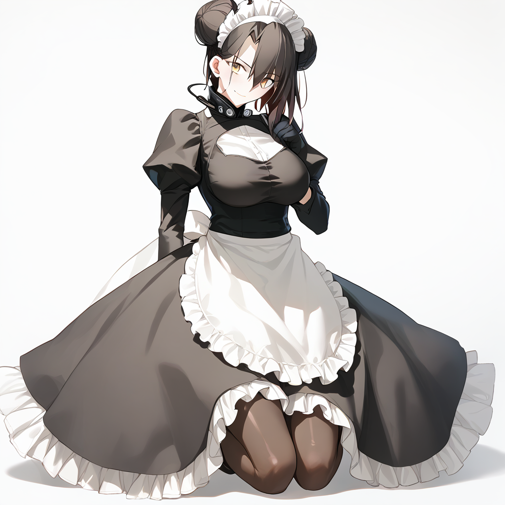 <lora:Takeuchi_Takashi_PonyXL_style_v01:1>
<lora:agent.pony:1>
score_9 , score_8_up , score_7_up , source_anime , 
masterpiece , best quality , ultra-detailed , 
BREAK
agent \(girls' frontline\), maid
1girl , woman , huge breasts , light smile , light blush , ((jeanne d'arc (fate)):0.5)  , 
long black hair  , maid dress ,  
kneeling