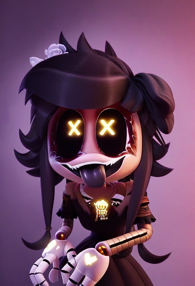 detailed background, shiny skin, posing, rating safe, 
<lora:mdcyn.pony:1>, <lora:
1girls, mdcyn, tessa, lit face
slightly open mouth, tongue out, black tongue, half-closed eyes, tongue between fingers, two fingers up