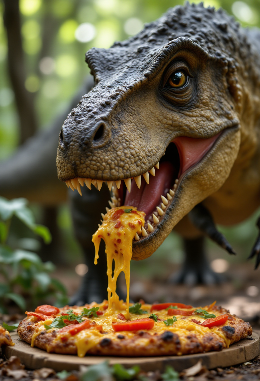 <lora:PCB_Image_Enhancer_for_FLUX:1>
A dinosaur eating pizza in a park