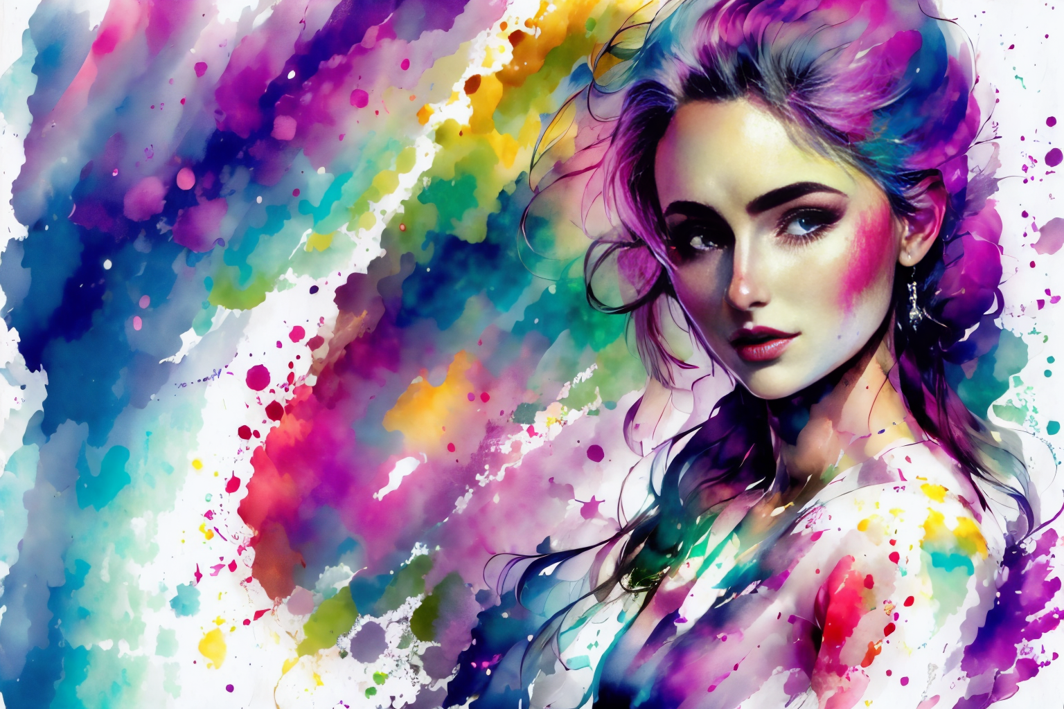 (Realisitc:1.5) woman <lora:EdobWomanAquarel_v1.0:1>