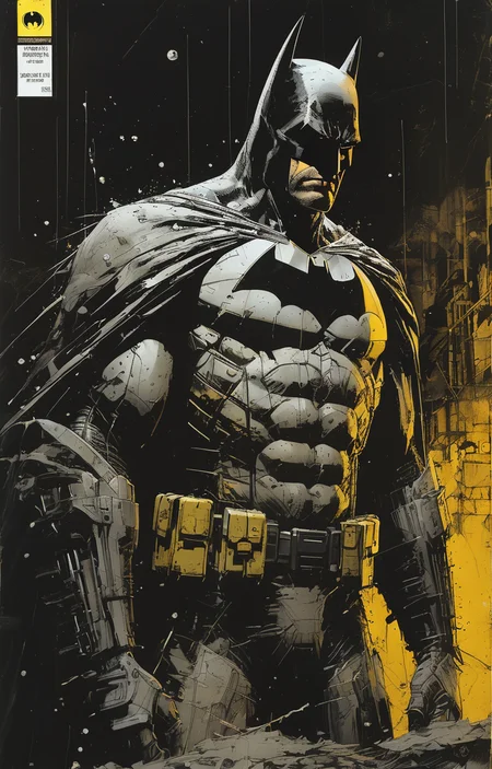 masterpiece,best quality,<lora:tbh236-sdxl:0.8>,illustration,style of  Frank Miller,batman portrait of Housework robots