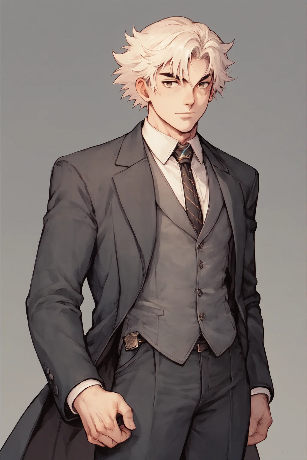 score_9, score_8_up, score_7_up, score_6_up, score_5_up, score_4_up, cowboy shot, 1boy, solo, formal, suit,
<lora:matsuena_shun_style:1>