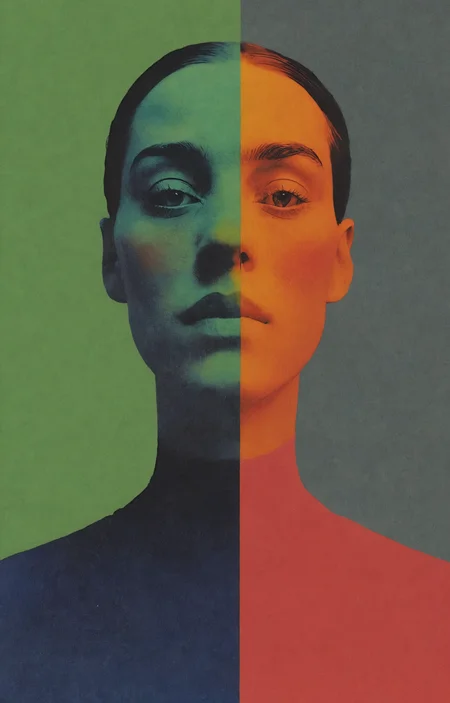 portrait of a person, avant-garde editorial cover inspired by dazed magazine, diffused soft light, solargram effect, film grain, mixed media screen print inspired by Hannah Höch, mark rothko,Guy Bourdin,hyper detailed   <lora:extremely_detailed:1> <lora:Graphic_Portrait_v2:1> <lora:sli-v1:1>