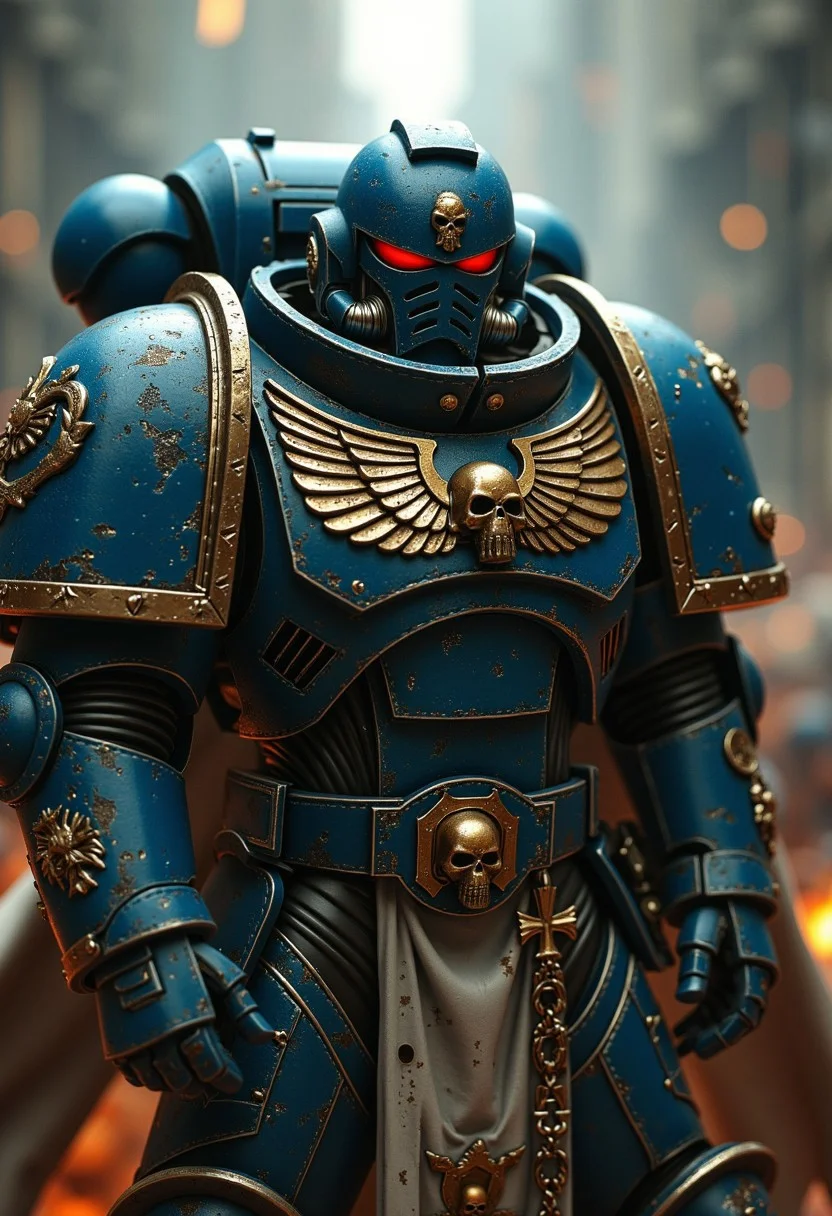 Warhammer 40k space marine portrait