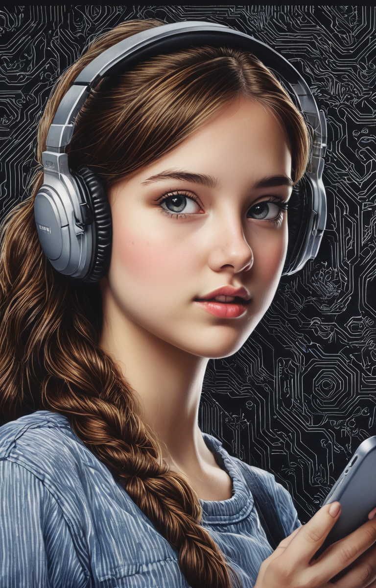 masterpiece,best quality,<lora:tbh39-sdxl:0.9>,illustration, tech genius teenage girl