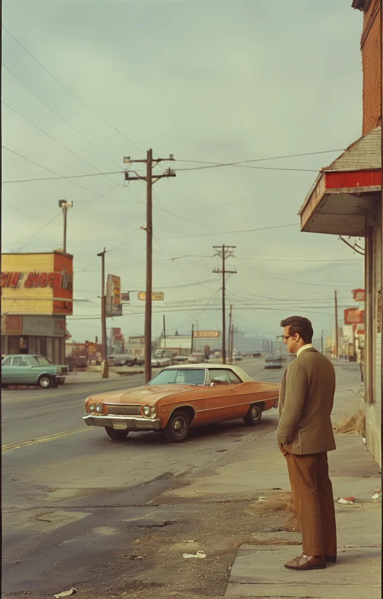 masterpiece,best quality,<lora:tbh172-sdxl:0.9>,illustration,style of Stephen Shore
