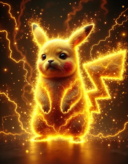 <lora:aura_v2_beta2:1>,auralora,the image features a pikachu. it is surrounded by an aura of electric sparks with intricate,yellow glow.,