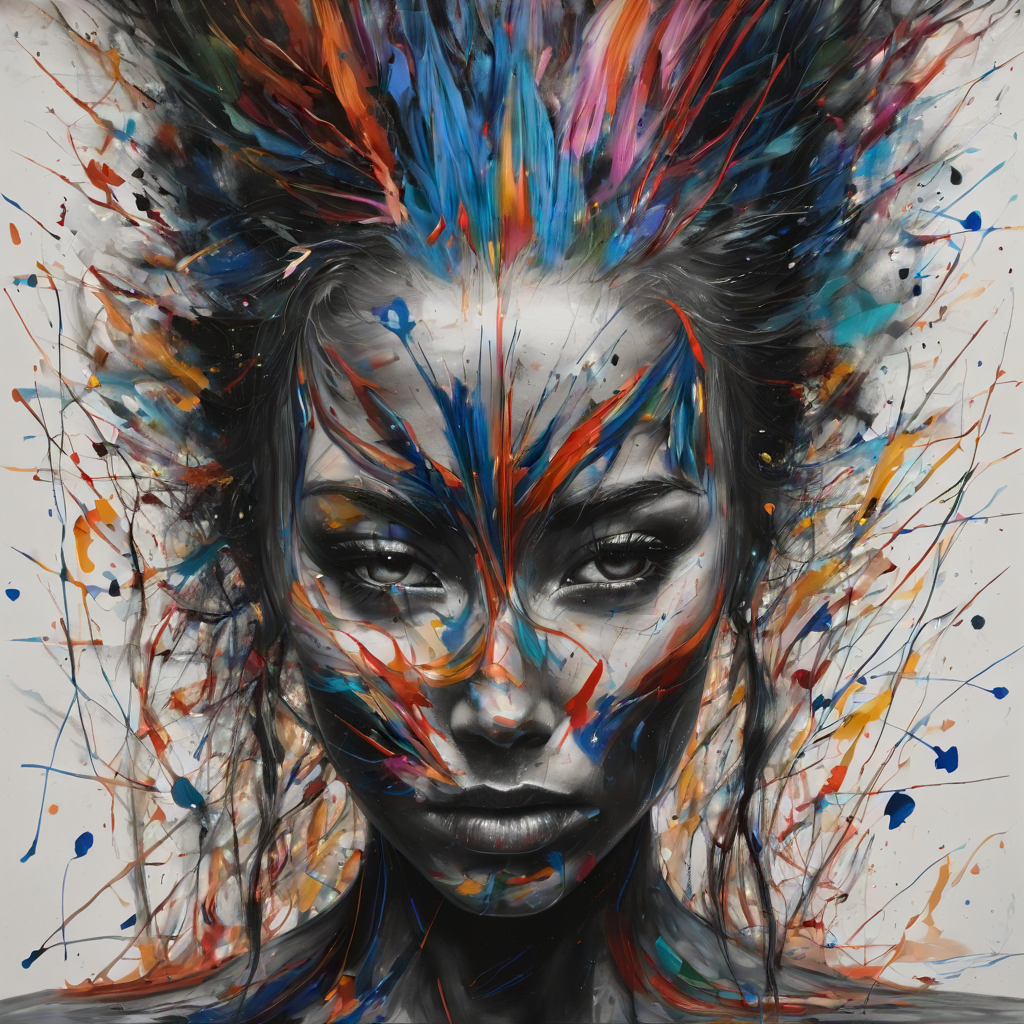 art in the style of Arnulf Rainer
masterpiece
, detailed, 8k uhd, high quality