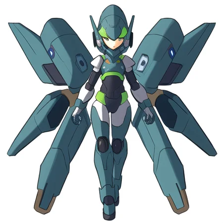 , (masterpiece:1.3), best_quality, absurdres, (solo:1.3), (1girl), full_body, science_fiction, android, <lora:reploidv2_merge2:1.0>