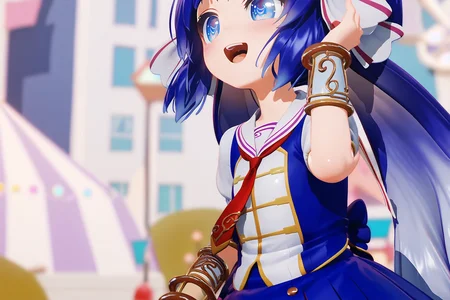score 9, score 8 up, score 7 up, rating explicit,
detailed background, close up, face,
una, blue eyes, detailed eyes, light smile, open mouth,
shiny skin, blush, shirt, skirt, outdoors, <lora:una.pony:1>