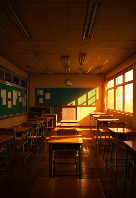 ((best_quality, highly_detailed, smooth, pixel art, lazypos)) (masterpiece, best quality, extremely detailed, intricate details) (Liminal, background, classroom, empty, no humans, nobody, abandoned, dark, scary)