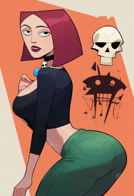 core_9, score_8_up, score_7_up, score_6_up,Joan of arc,big breasts,tight log sleeved crop top,middrift,green pants,wide hips,bubble butt,choker skull pendant<lora:Smooth anime Style LoRA XL:0.8>