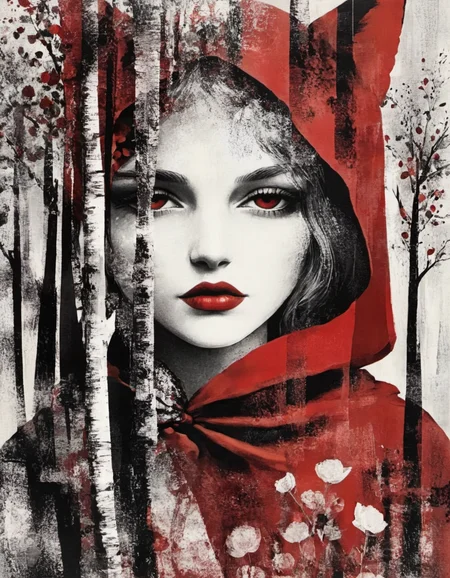 novuschroma style little red riding hood <lora:108_novuschroma_1:1>