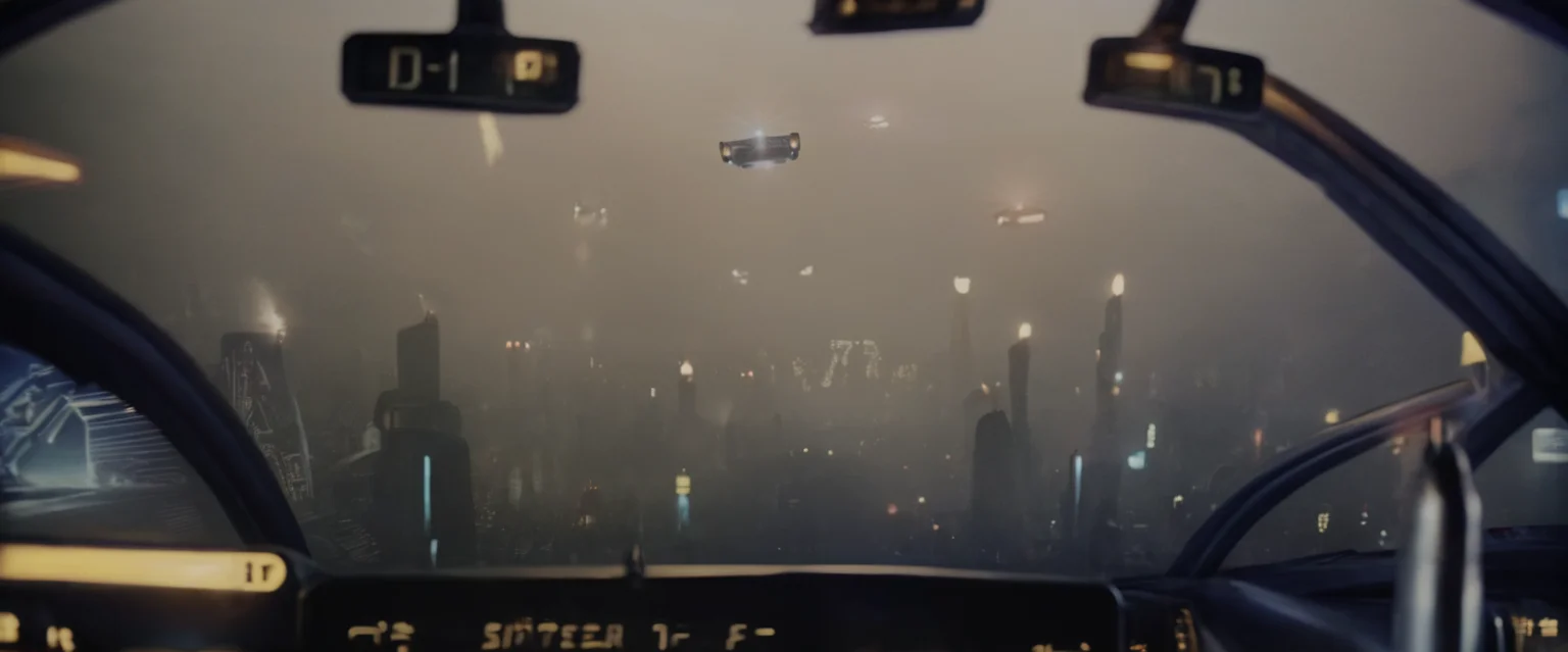 <lora:bldr-000007:0.8>bldr, a view of city at night from cockpit behind two flying cars with lights
blade runner, retrofuturism