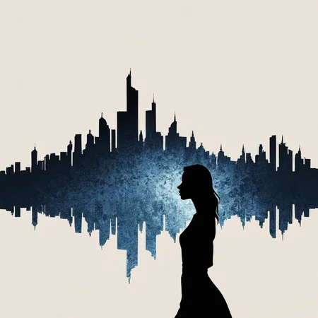 PStyl3, cityscape, negative space, abstract, woman, <lora:Maximalist_Drawing_BW:0.7>