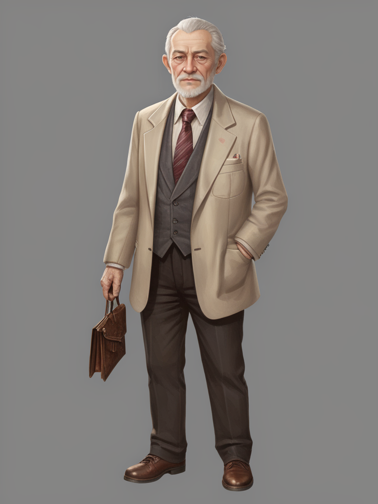 <lora:xiaokek:0.6>1old man,very rich,full full body,