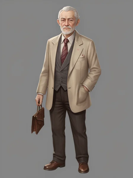 <lora:xiaokek:0.6>1old man,very rich,full full body,