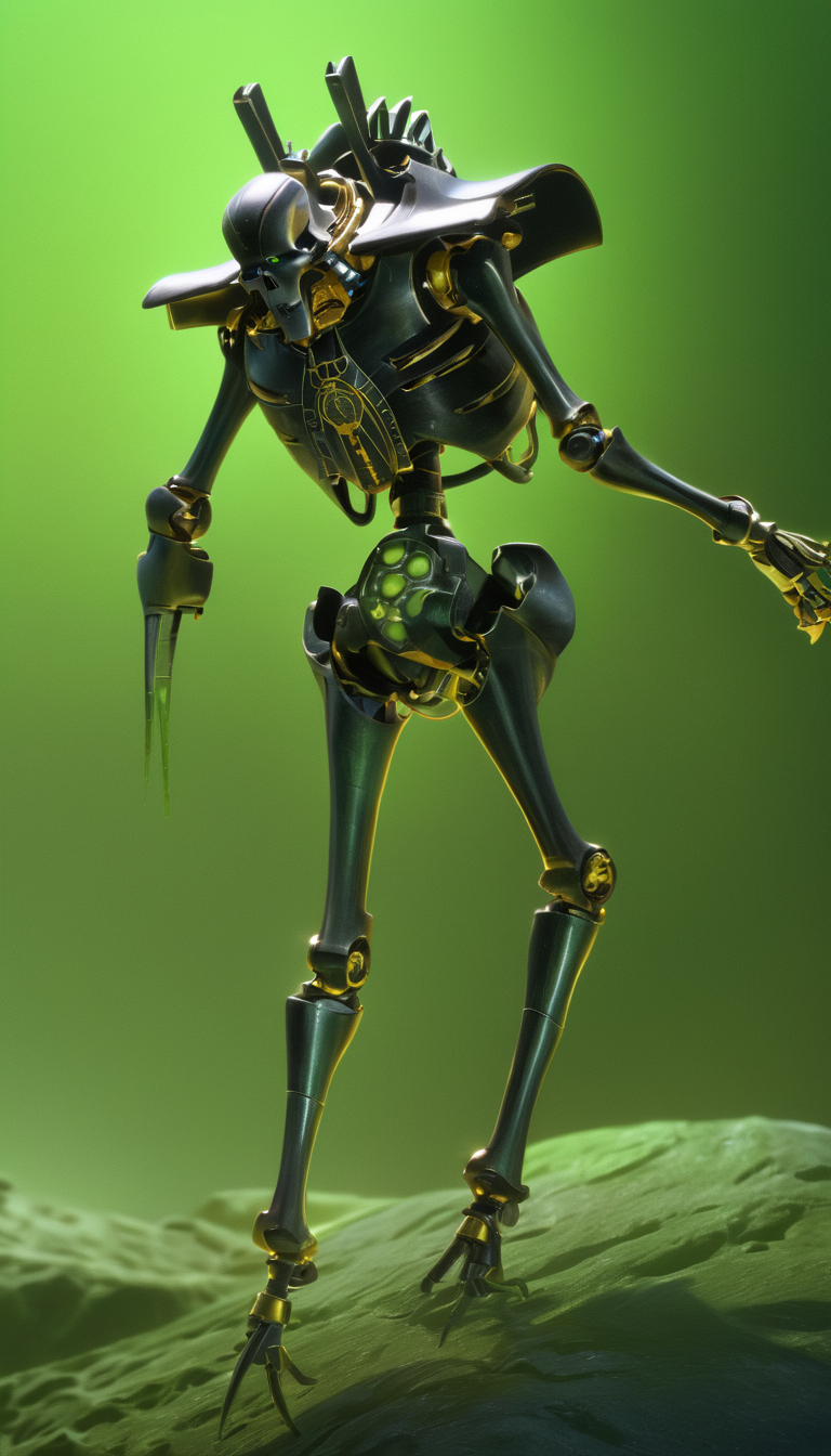 Necrons, scenery, detailed background, masterpiece, best quality, high quality, absurdres <lora:necrons_xl_v1:1>, Photorealistic, Hyperrealistic, Hyperdetailed, analog style, detailed skin, matte skin, soft lighting, subsurface scattering, realistic, heavy shadow, masterpiece, best quality, ultra realistic, 8k, golden ratio, Intricate, High Detail, film photography, soft focus