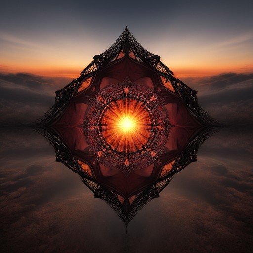 Fractal sunset