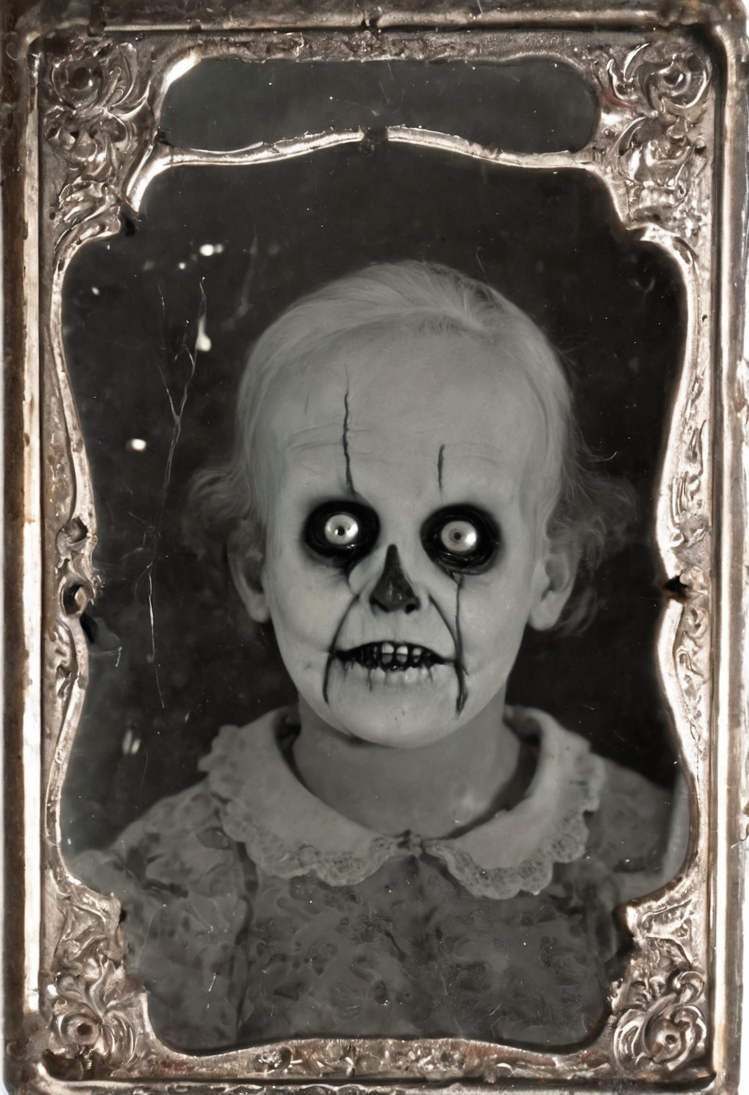 antique photo, nameless one, style of horror novel,  <lora:Antique_Photo:1>