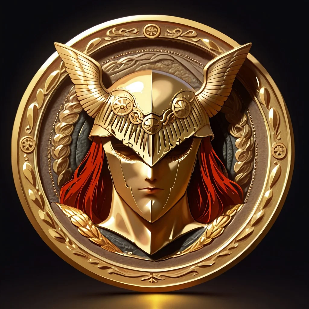 masterpiece, best quality, newest, absurdres, highres, anime, anime style, TheC0in-silver, silver, silver coin, coin, TheC0in,
1girl, malenia blade of miquella,
made of gold, objectification,