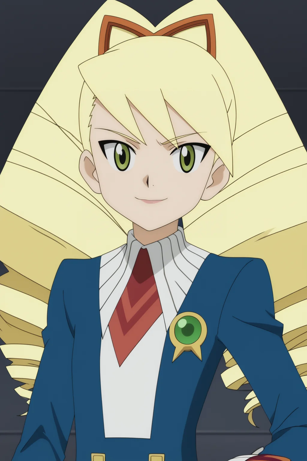 score_9, score_8_up, score_7_up, source anime, prefect lighting, very aesthetic, BREAK, anime coloring, anime screencap,
<lora:luna_platz_mega_man_v1-pony6:1>, 1girl, luna platz \(mega man\), mega man star force \(series\), green eyes, blonde hair, twin drills,
echo ridge school uniform, upper body,
BREAK, looking at viewer, light smile,
BREAK,