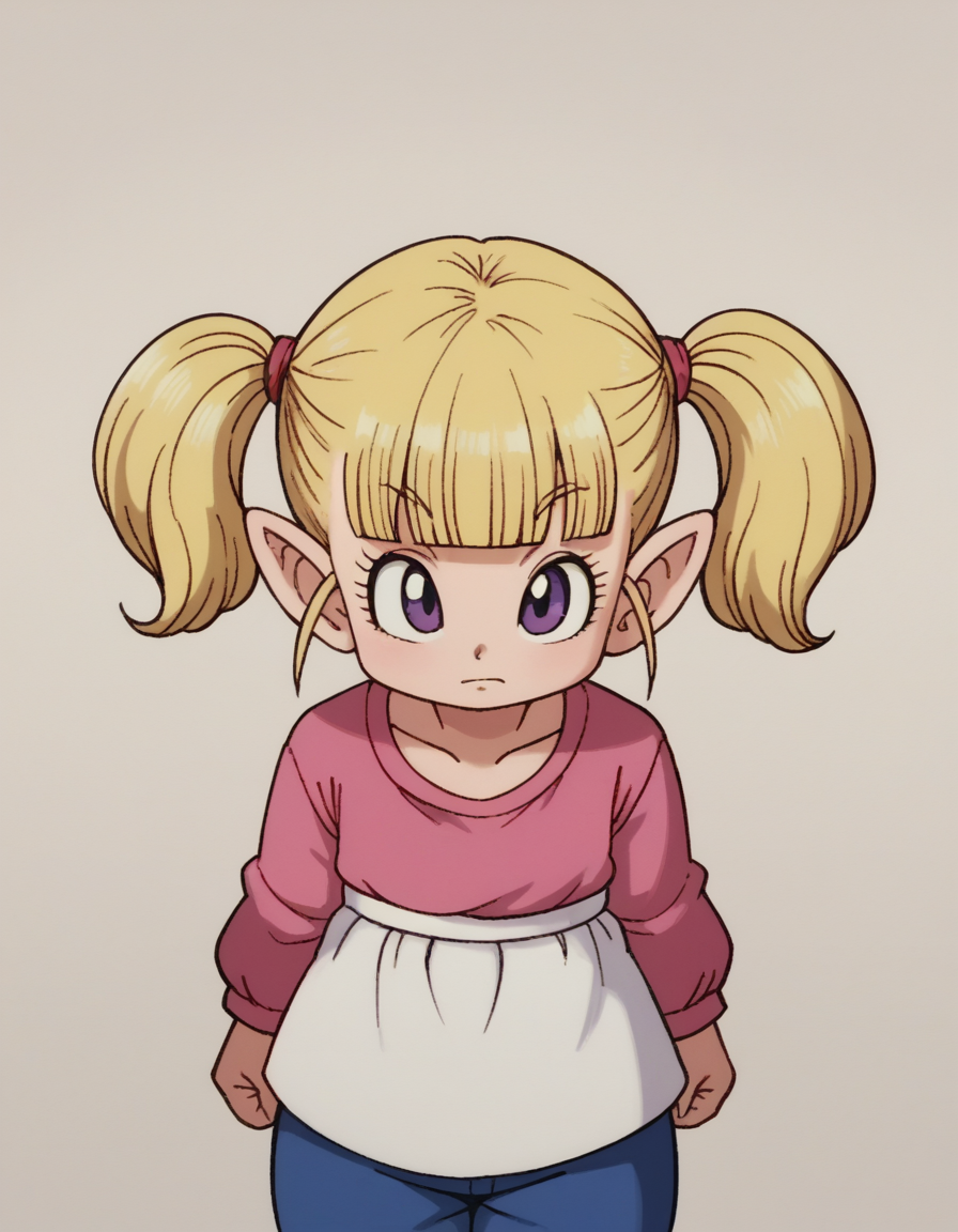 zPDXL, score_9, score_8_up, score_7_up, source_anime, BREAK
<lora:EarlyAkira-20:0.9> drgbls1, 1girl, solo, <lora:lilikoXL:0.8> lilikoxl, lalafell, pointy ears, purple eyes, blonde hair, twintails, shortstack, flat chest, blunt bangs, head_down