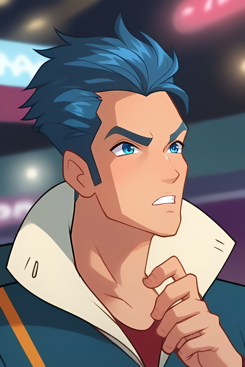1boy, detailed anatomy, (detailed facial expression, detailed eyes), a guy is running outdoors, his face is visible, (face in frame, face visible), (solo),shirt, clothed, from waist up, close-up
<lora:Winxm_pxl_0.1:0.9> w1nx_m6le9
BREAK
score_9, score_8_up, score_7_up, score_6_up,
(boy fully in frame), male focus, dynamic pose, action
<lora:Smooth Anime 2 Style SDXL_LoRA_Pony Diffusion V6 XL:1>