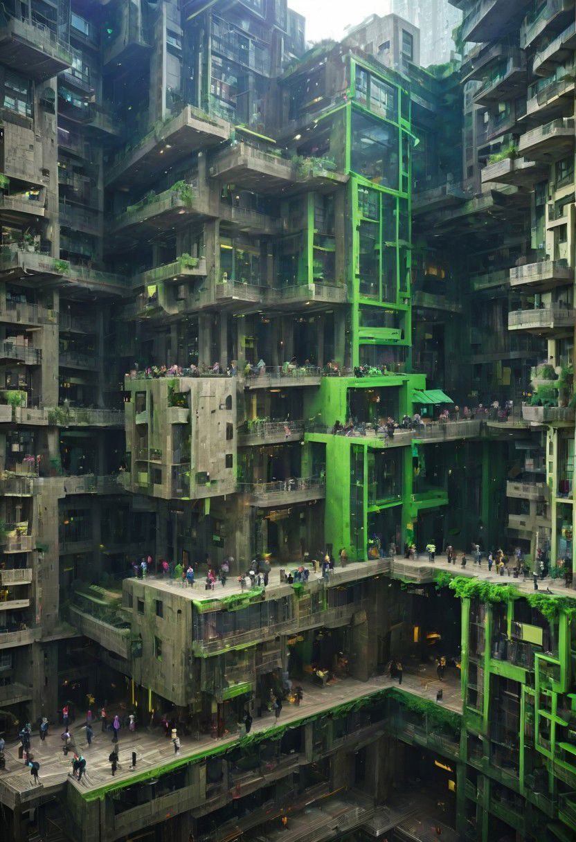 by Dom Qwek and Denys Lasdun,  (magnificent , Abstract Expressionism but extremely beautiful:1.4), (intricate details, masterpiece, best quality:1.4) ,
Cyberpunk style scenery, neon, dystopian, futuristic, digital, vibrant, detailed, high contrast, reminiscent of cyberpunk genre, , looking at viewer, dynamic pose, neon green and purple hue
<lora:add-detail-xl:1> <lora:xl_more_art-full_v1:0.5>  <lora:NicolaSamori:0.5> in the style of nicola samori <lora:looking_at_viewer:2>
