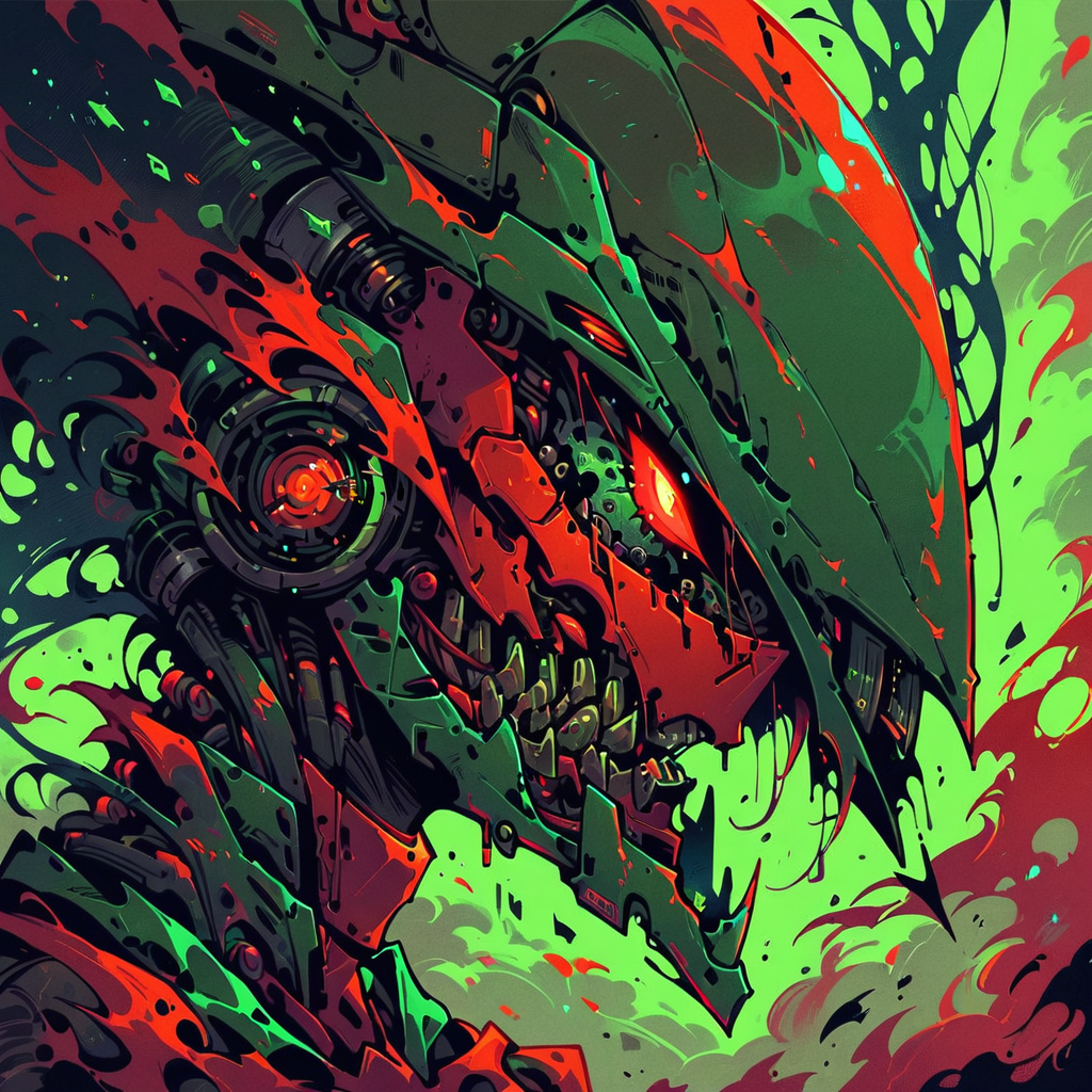 masterpiece,high resolution.
,alienworld, 
1girl,solo,close up,portrait,robot,
, <lora:Alien_World-xl-8:0.6>,