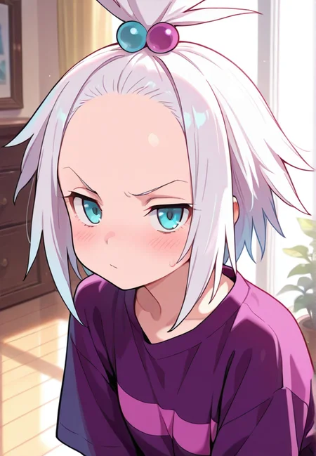 masterpiece, best quality, amazing quality, very aesthetic, absurdres, newest, detailed background,
roxie, 1girl, topknot, forehead,
<lora:Roxie_-_Pokemon_Illustrious:1>