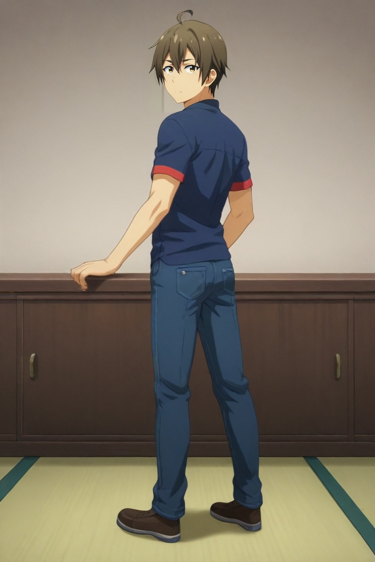 score_9, score_8_up, score_7_up, , rating_safe, , (realistic:0.6), looking at viewer, , 1boy, solo, male focus, <lora:hideki_nishimura_pony:0.86>, hideki_nishimura, brown hair, brown eyes, short hair, hair between eyes, ahoge, straight-on, full body, dock, indoors, light, looking back, :\3, devil costume, <lora:sdxl_lightning_8step_lora:1>