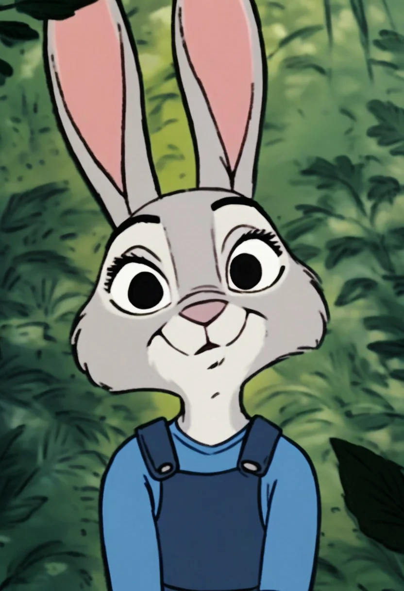 (cubsis:0.5) (judy hopps:0.6), anthro bunny, in forest, upper body portrait, looking at viewer <lora:cubsis-v2-ponyv6xl:1>, (score_9, score_8_up, score_7_up, score_6_up, score_5_up, score_4_up:0.3)