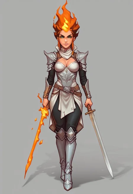 ((bestifacator, holding, black glowing eyes, dynamic pose, long fire hair))
((((full-clothed)))), ((long big sword in hands, sword in hands))
BREAK
(((((in ruined medieval castle, burned background))))))
score_9, score_8_up, score_7_up, score_6_up, source_cartoon, rating_explicit, Expressiveh, (((((full body))))), dynamic pose