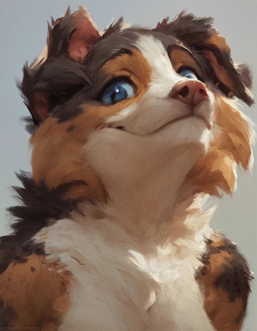 australian shepherd, face pic, blue eyes, happy, smiling, anthro, furry,
<lora:Nomax:1>, score_9, score_8_up, score_7_up, score_6_up, score_5_up,