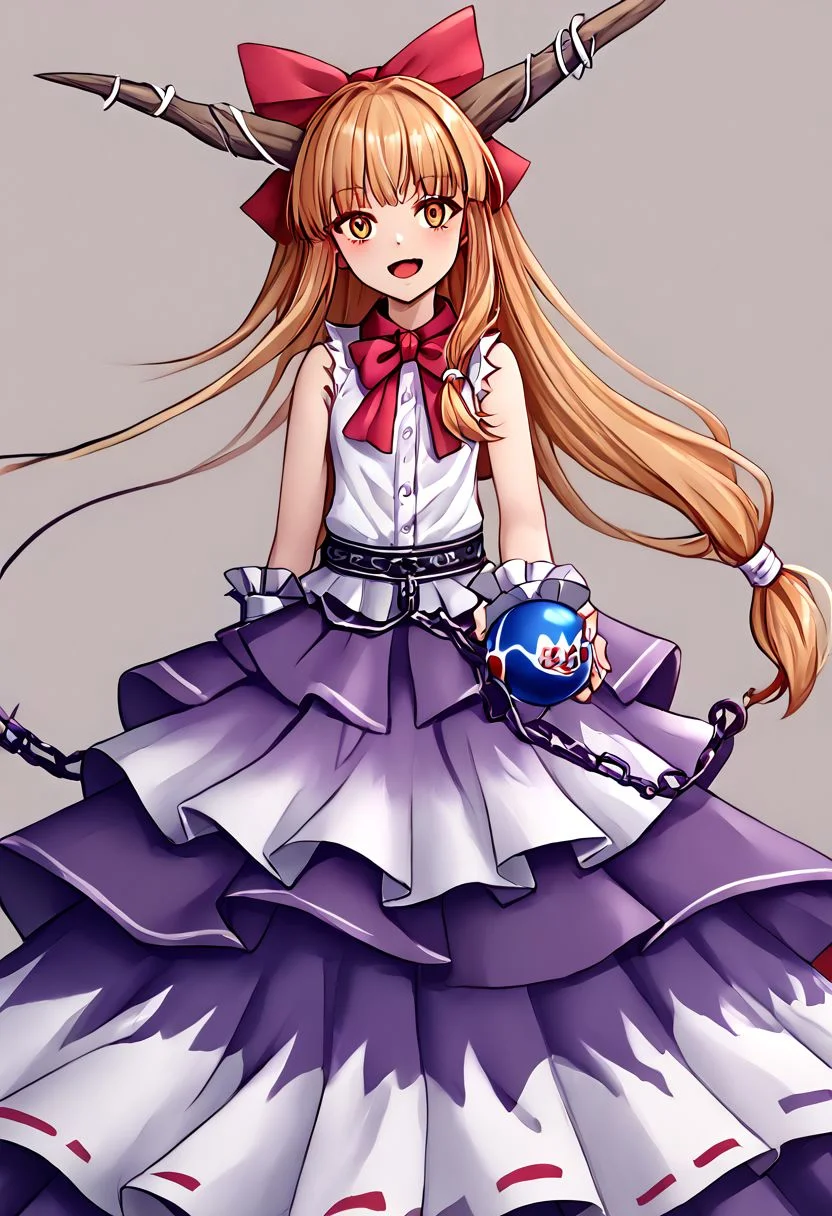 1girl, suika,
masterpiece, best quality, very aesthetic, absurdres,