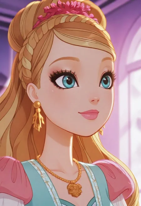 score_9, score_8_up, score_7_up BREAK  shiny skin,  nsfw,  high quality, masterpiece
easynegative, s
ashlynn ella, ever after high, casual clothes, front view, face focus
DisneyRenstyle, 
light smile, passion, irl, realistic style