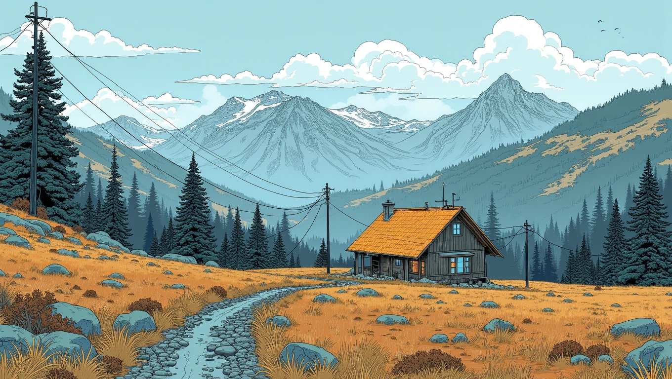 A cottage in a mountain landscape
<lora:Blue_Future:1.0>