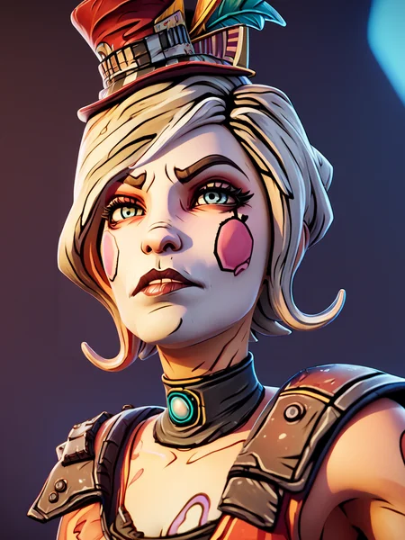 score_9, score_8_up, score_7_up, score_6_up, score_5_up, <lora:borderlandsXLP:1> borderlands, 1girl, mad moxxi,