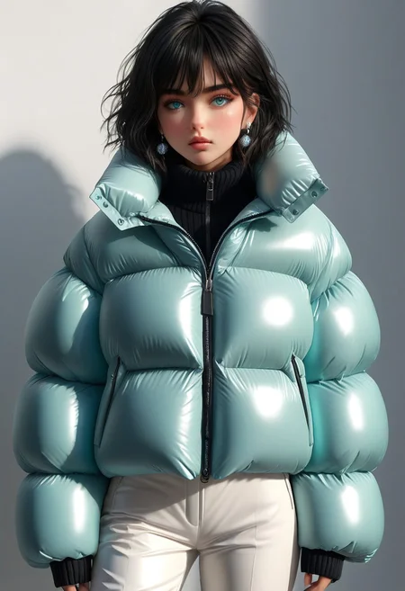 ((((down padded coat)))), ((((puffer pants)))), ((((full body, standing)))), ((((very warm)))), ((((hot)))), indoors, ((((sweating profusely)))), ((((sweat)))), ((((sweatdrop)))) masterpiece, best quality, (((masterpiece, illustration))), (super_detailed, 8k wallpaper, hyper_detailed, ultra_detailed, beautiful_and_delicate, intricate details), (girl, solo,small_girl, small_face), (medium_black_hair, bangs pinned back , single_side_earring) , (disheveled_hair, beautiful_detailed_hands ) , (beautiful_detailed_aqua_eyes), (deepen contour, depth of field, chromatic_aberration, dynamic_light, dynamic_shadow, perfect lumination), padded cuffs, padded collar, Thick padded cuffs, Thick padded collar, <lora:Collar-SDXL:0.6>, <lora:Cuffs-SDXL:0.6>, <lora:Puffer_Jacket_and_Down_Jacket_-_Extra_Puffy_Jackets:0.4>, <lora:snowpants_v1:0.4>, <lora:detailed_notrigger:1>
