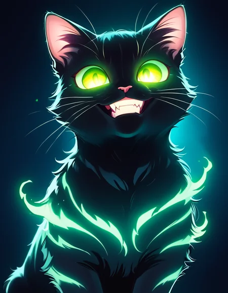 score_9, score_8_up, score_7_up,
source_anime,rating_safe,
a cat, feral, grin, glowing eyes, glowing, mammal, hi res, 
 <lora:Juder_Art_Style:1.2>