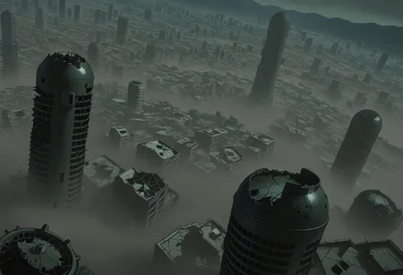 Dragonball Z Destroyed City (Background) (Illustrious) (AD)
