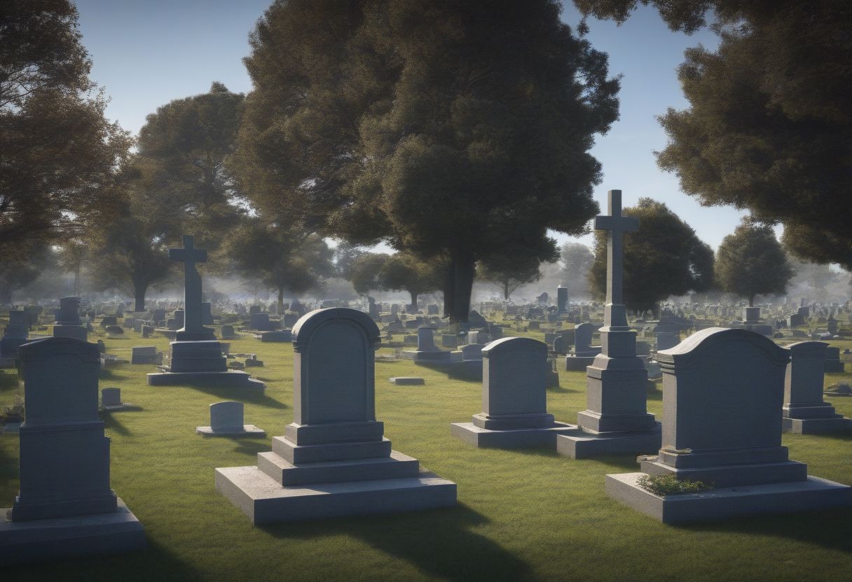 the cemetery, day time,
