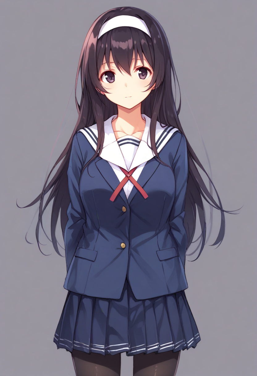 <lora:kasumigaoka_utaha_XL_pony_bf16_v1:1>1girl, kasumigaoka utaha, school uniform,, BREAK score_9, score_8_up, score_7_up, BREAK source_anime, best quality, masterpiece, uncensored,<lora:sdxl_lightning_4step_lora:1>(clear eyes:1.2),zPDXLpg,rating_explicit,clear eyes,beautful eyes,