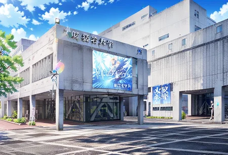 anime artwork masterpiece, best quality, very aesthetic, absurdres,
osakageidai, scenery, tree, outdoors, car, building, sky, road, cloud, day, blue sky, sign, window, lamppost, road sign
<lora:osaka_geidai_SDXL_V1:1> . anime style, key visual, vibrant, studio anime, highly detailed