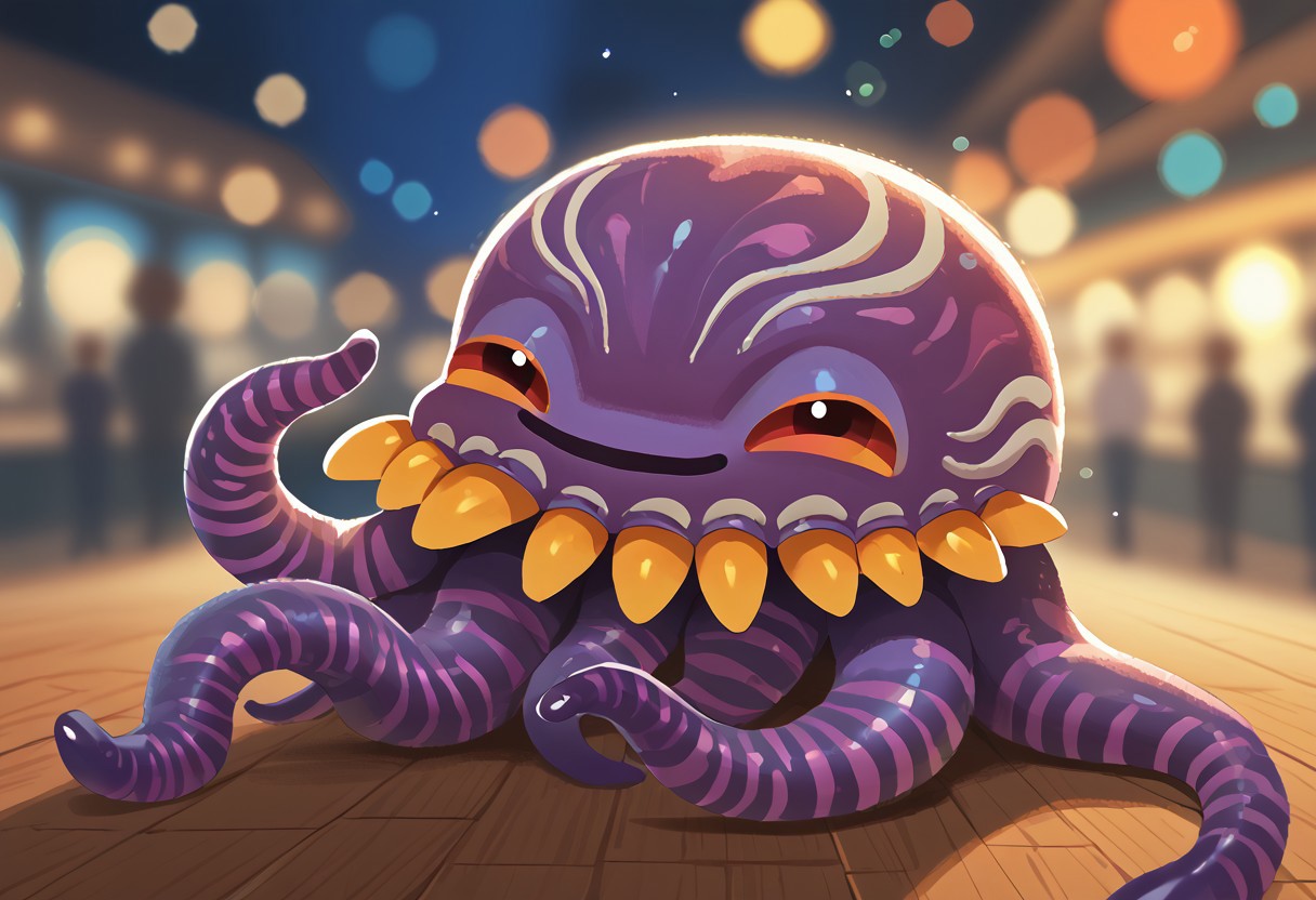 score_9, score_8_up, score_7_up, source_anime,   1boy, solo, orthros, monster, tentacle, pikaole, chibi, cute, adorable, dreamy, smile, colorful, bokeh, depth of field, blurry background,