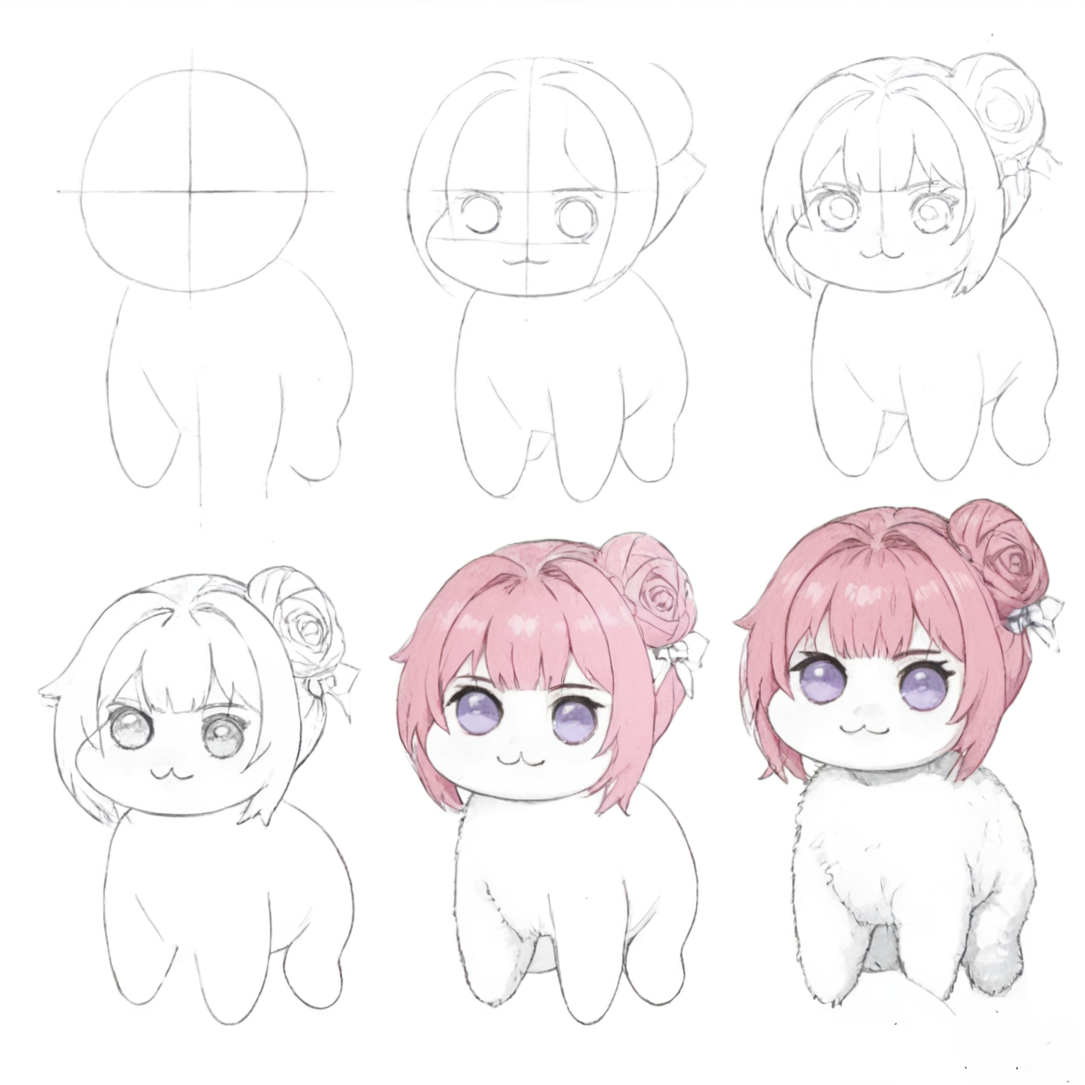 score_9, score_8_up, score_7_up BREAK  howtodraw, greyscale,  4 steps, mothman, p1girl, solo, chibi, doro, creature, :3, pink hair, purple eyes, hair bun, hair bow, white skin, solid circle eyes <lora:How_to_draw_step_by_step_2:1.2> <lora:Doro_X_PDXL_V1:1>